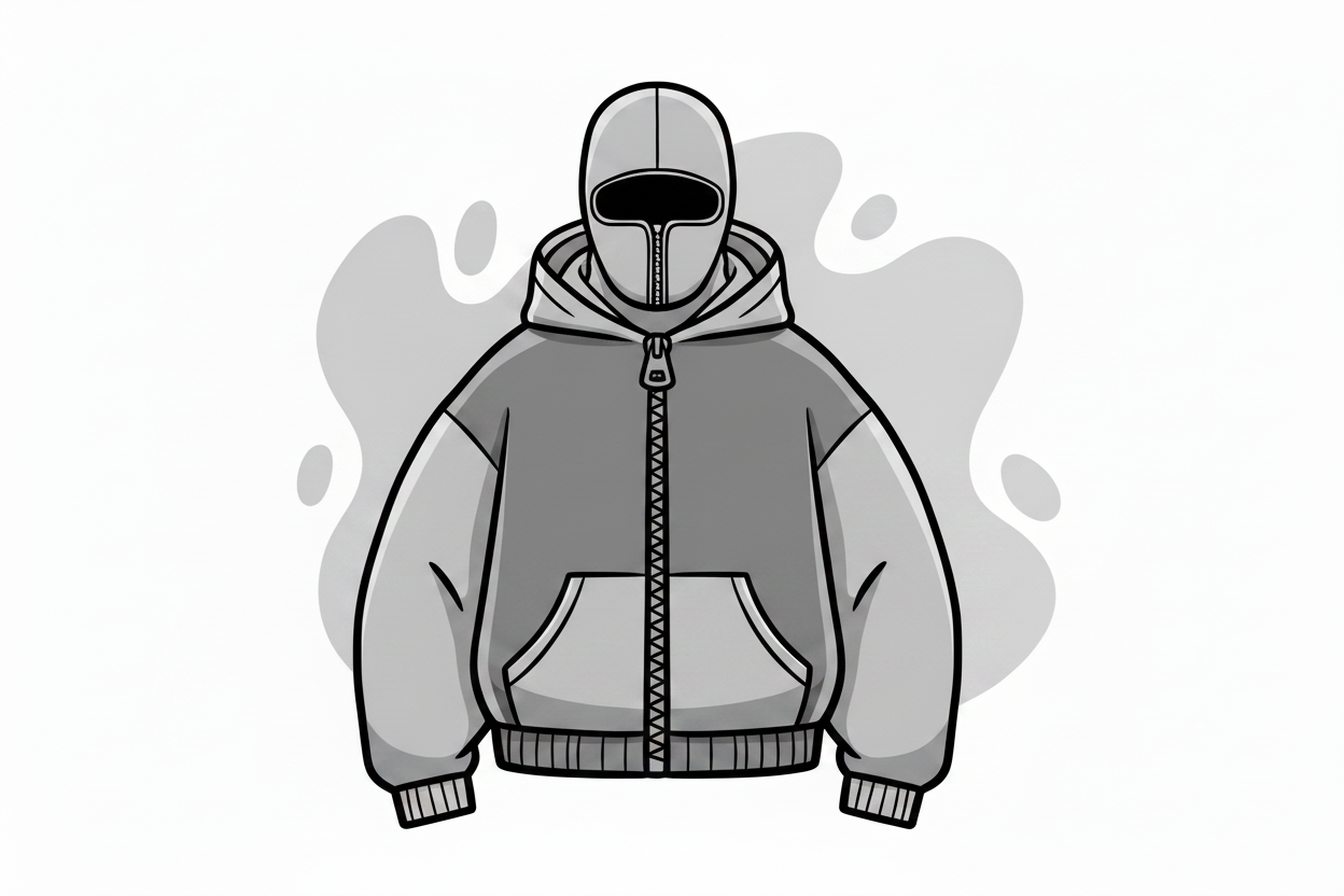 Zyms Zip Full Gray Cartoon