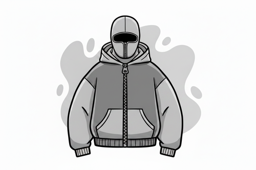 Zyms Zip Full Gray Cartoon